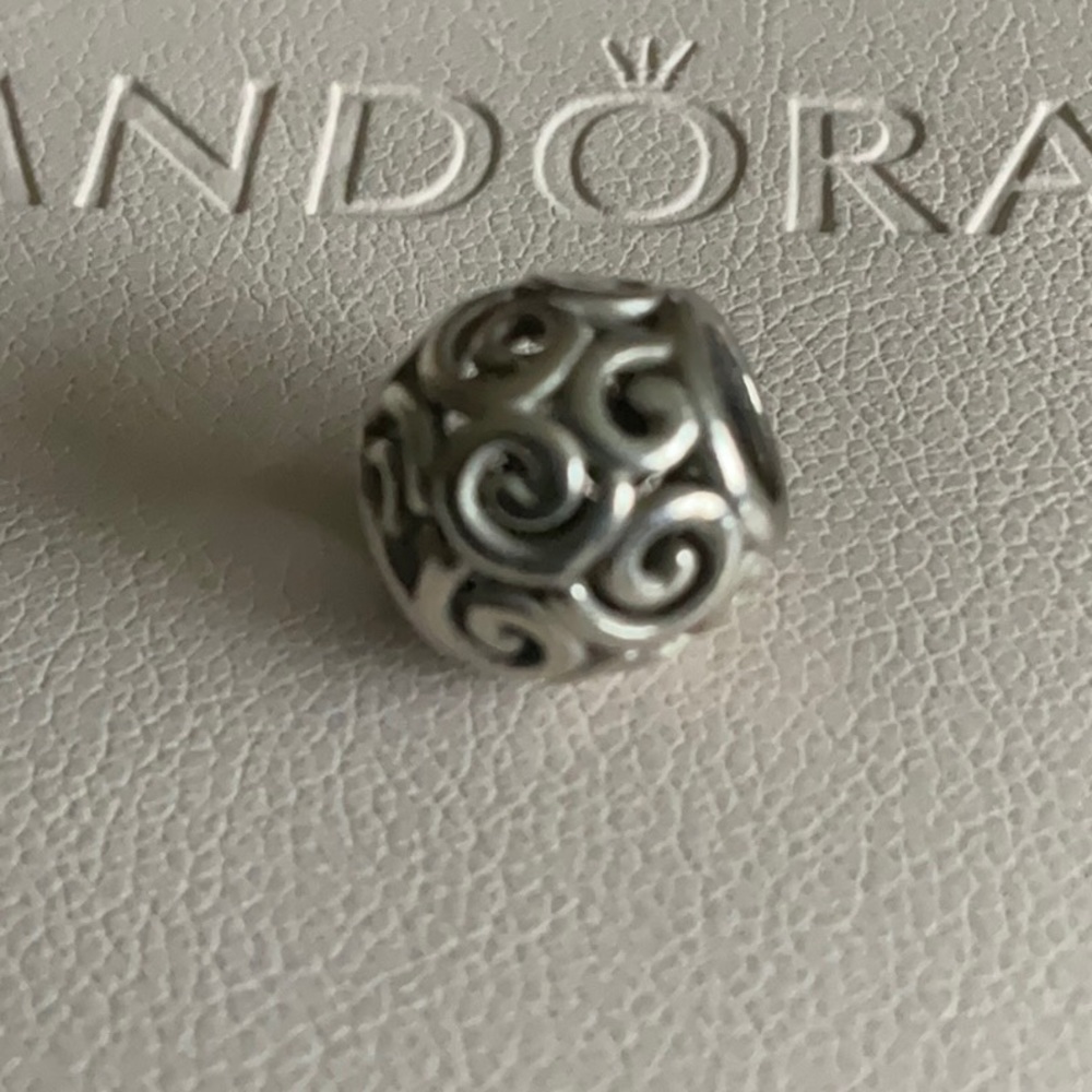 Pandora swirl charm
